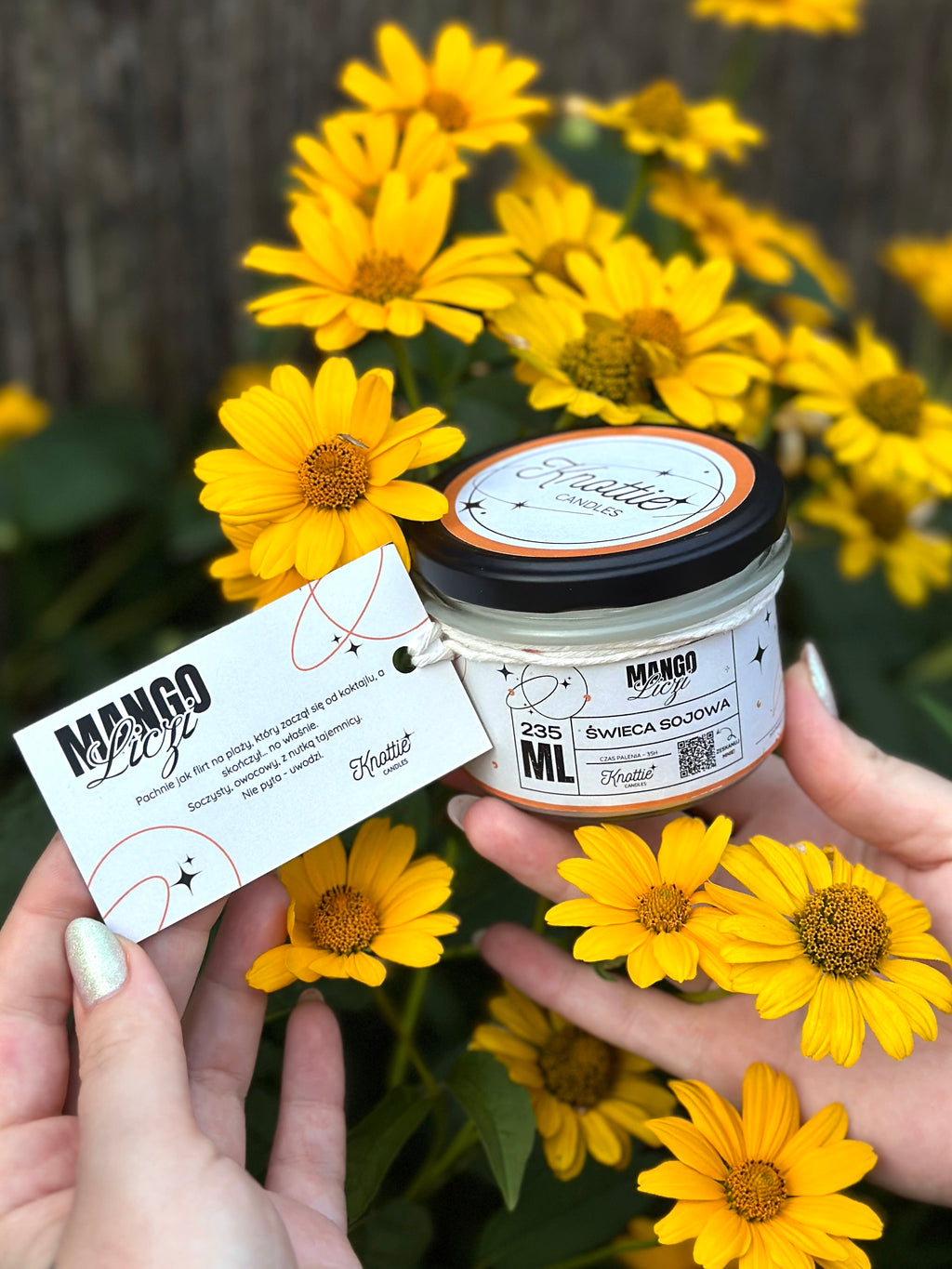 Mango Lychee - soy candle