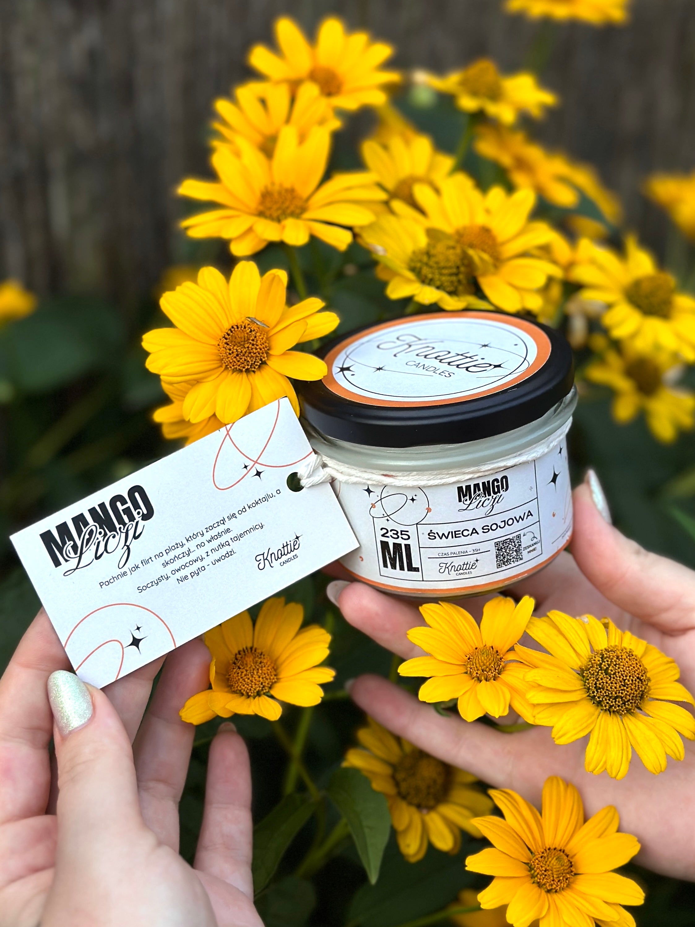 Mango Liczi - świeca sojowa