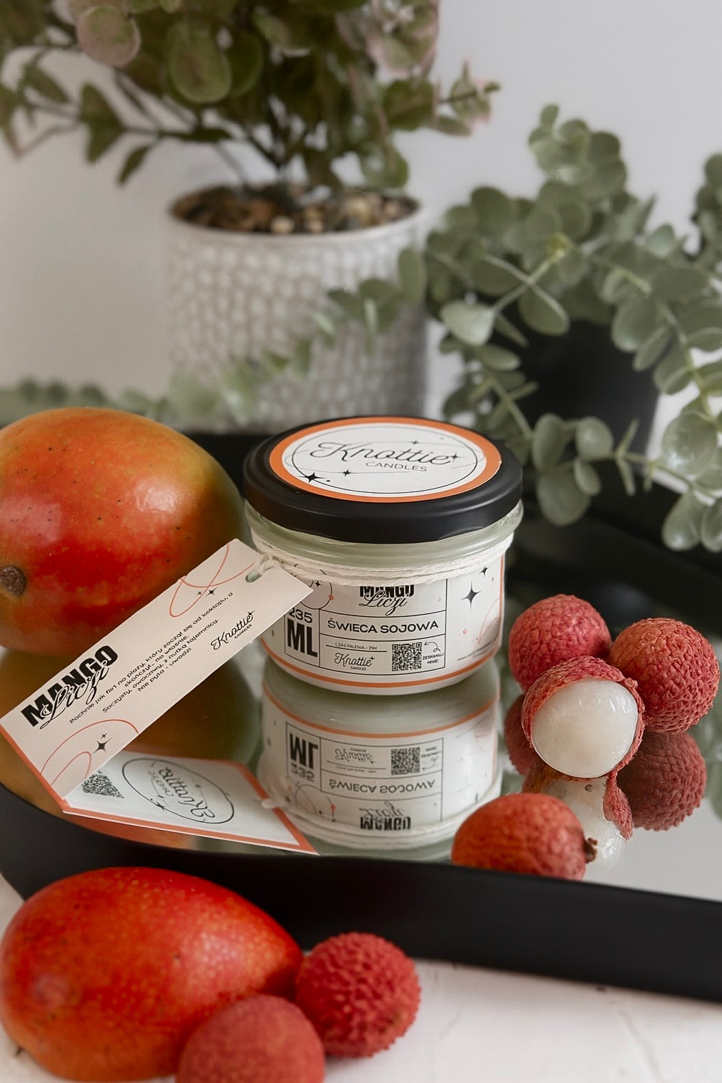 Mango Lychee - soy candle