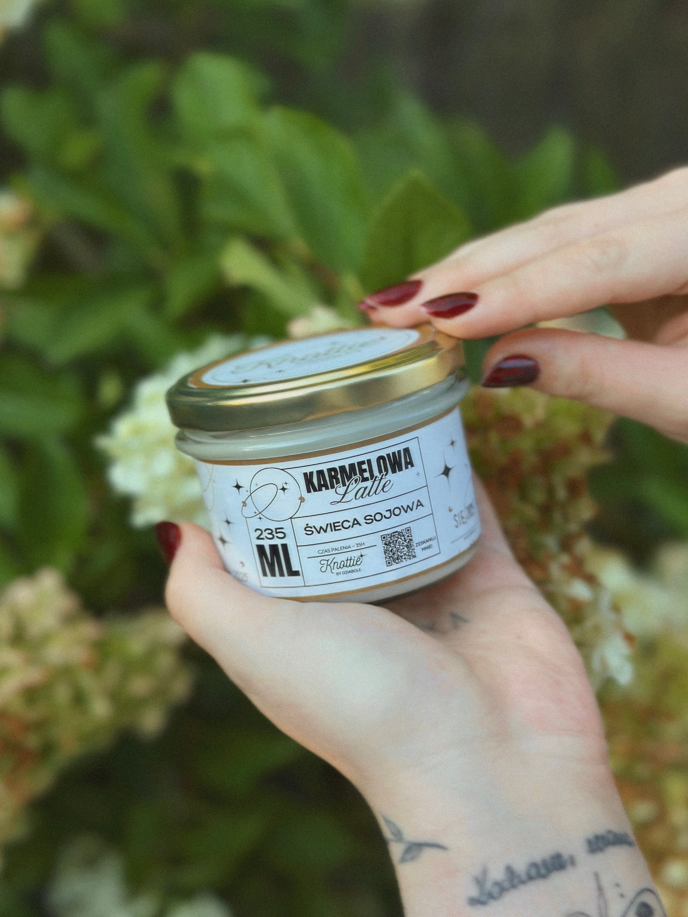 Karmelowa Latte - świeca sojowa